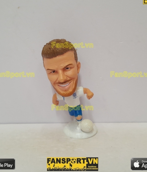 Tượng cầu thủ David Beckham 7 England 2010-2012 home white kodoto
