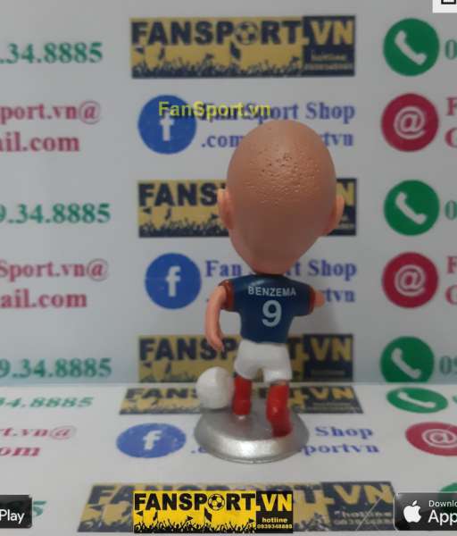 Tượng Karim Benzema 9 France 2011-2012 home blue kodoto pháp