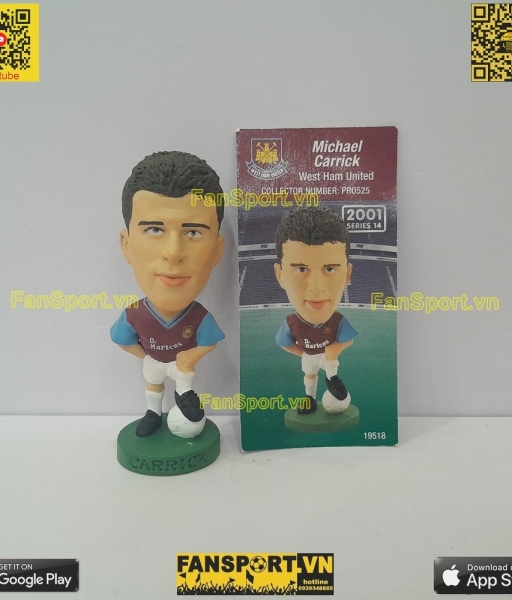 Tượng Michael Carrick 21 West Ham 1998-1999 home corinthian PRO525