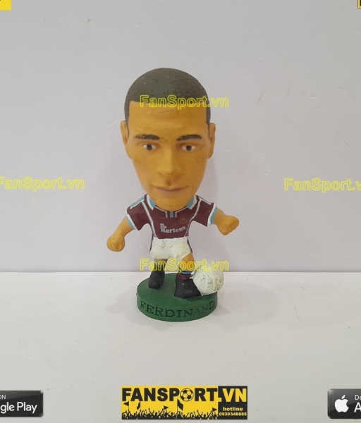 Tượng Rio Ferdinand 15 West Ham 1999 2000 2001 home corinthian PRO253
