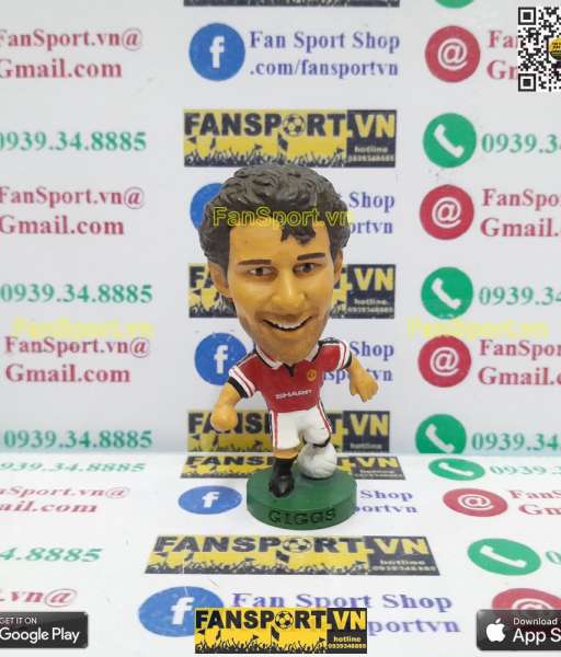 Tượng Ryan Giggs 11 Manchester United 1998-2000 home corinthian PRO152