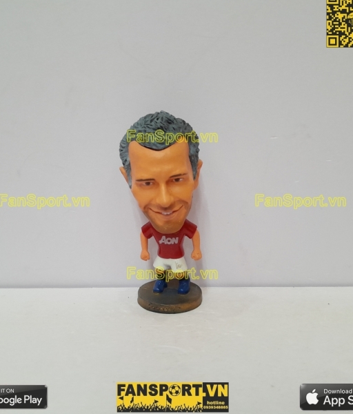 Tượng Ryan Giggs 11 Manchester United 2013-2014 home red soccerwe