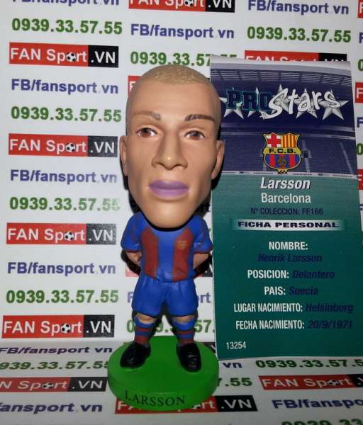 Tượng Henrik Larsson Barcelona 2004-2005 home prostars Fan Favourite