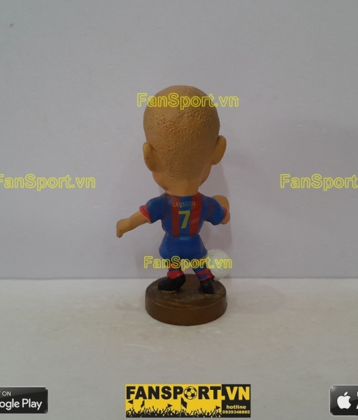 Tượng Henrik Larsson 7 Barcelona 2004-2005 home corinthian PR035