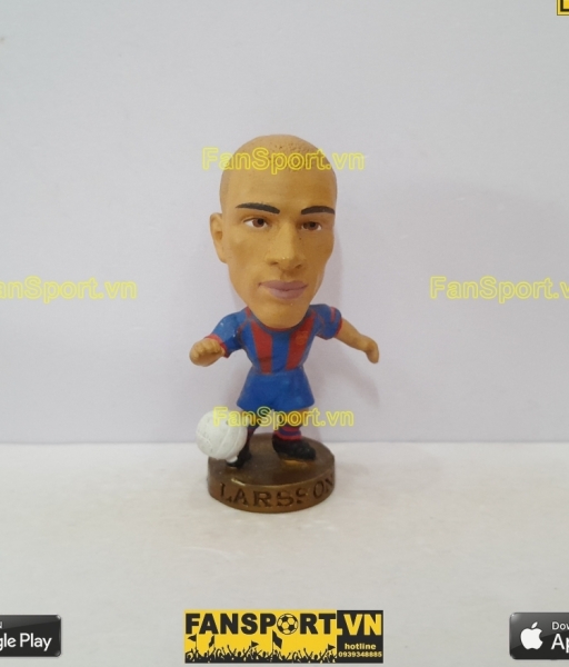 Tượng Henrik Larsson 7 Barcelona 2004-2005 home corinthian PR035