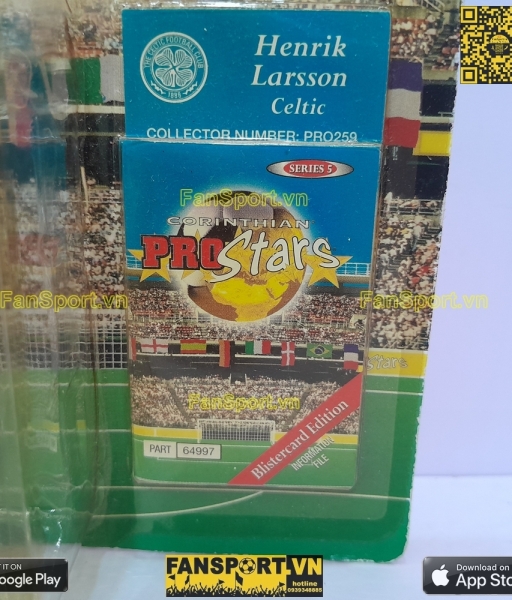 Tượng Henrik Larsson 7 Celtic 1999-2000 away corinthian PRO259 prostar