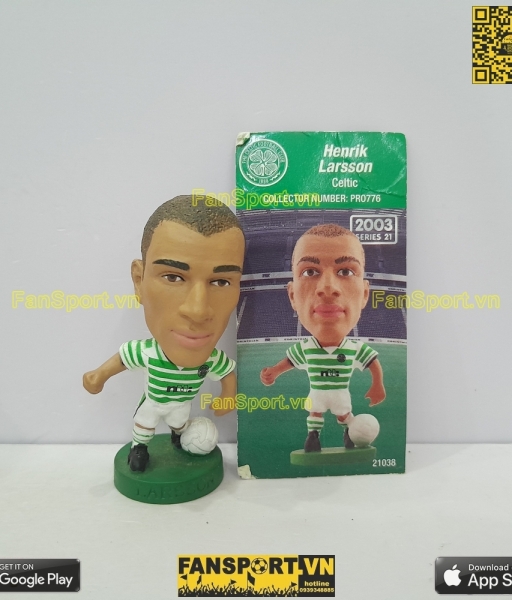 Tượng Henrik Larsson 7 Celtic 2001 2002 2003 home corinthian PRO776