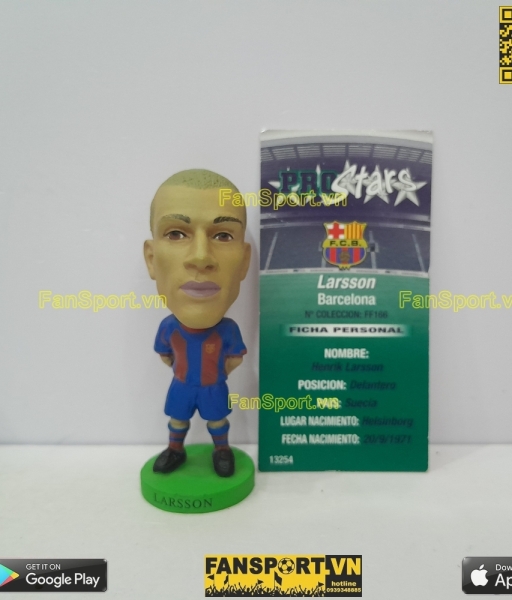 Tượng Larsson 7 Barcelona 2004-2005 home prostars Fan Favourite FF166