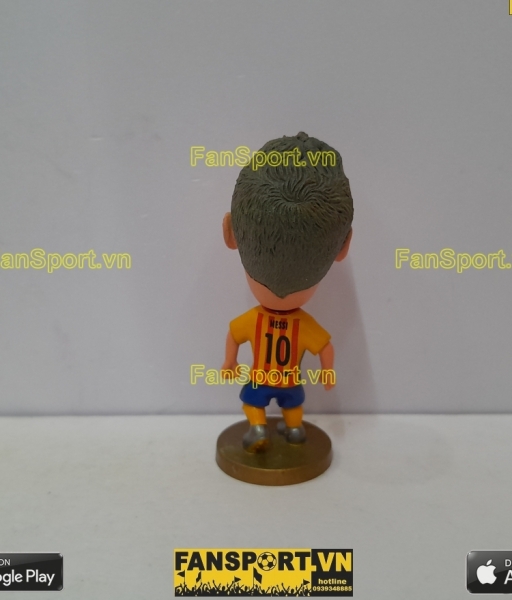 Tượng Lionel Messi 10 Barcelona 2015-2016 away yellow soccerwe figure