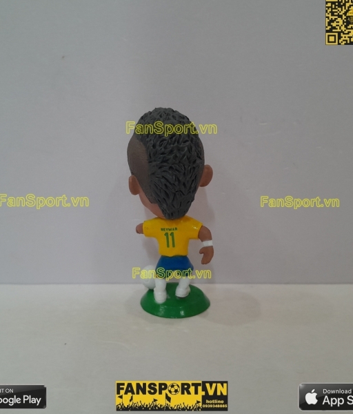 Tượng Neymar 11 Brazil 2011-2012 home yellow kodoto soccerwe