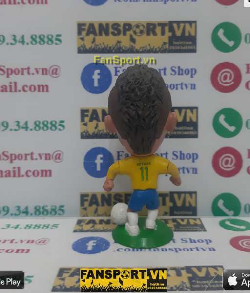 Tượng Neymar 11 Brazil 2011-2012 home kodoto soccerwe long slevess