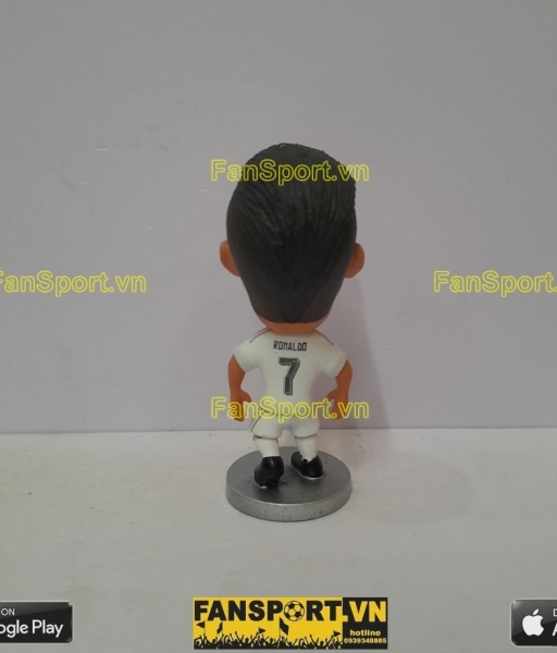 Tượng Cristiano Ronaldo 7 Real Madrid 2015-2016 home white soccerwe