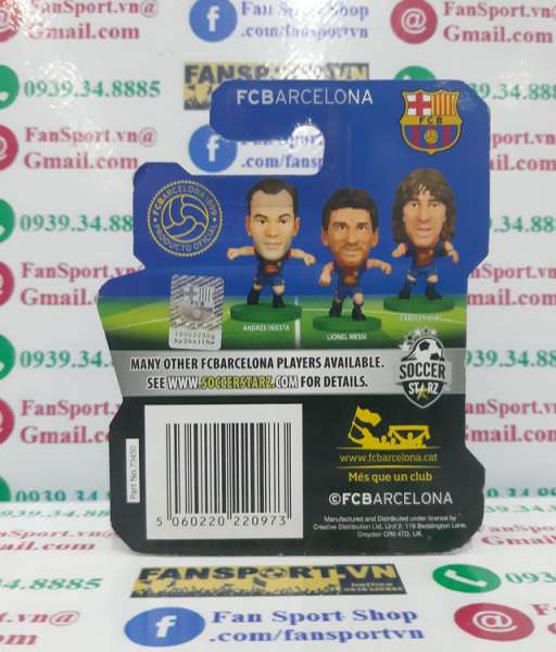 Tượng Gerard Pique #3 Barcelona 2012-2013 home soccerstarz figure