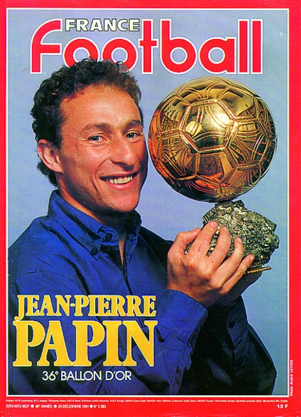 Tượng Jean-Pierre Papin Ballon D'or 1991 Player of the Year PRO952