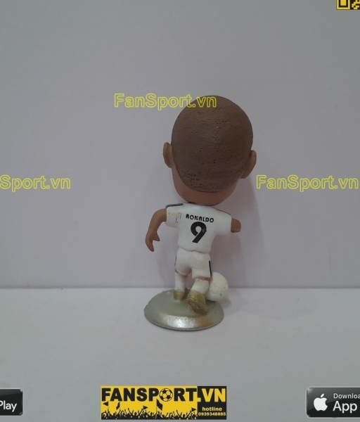 Tượng Ronaldo 9 Real Madrid 2005-2006 home white trắng kodoto