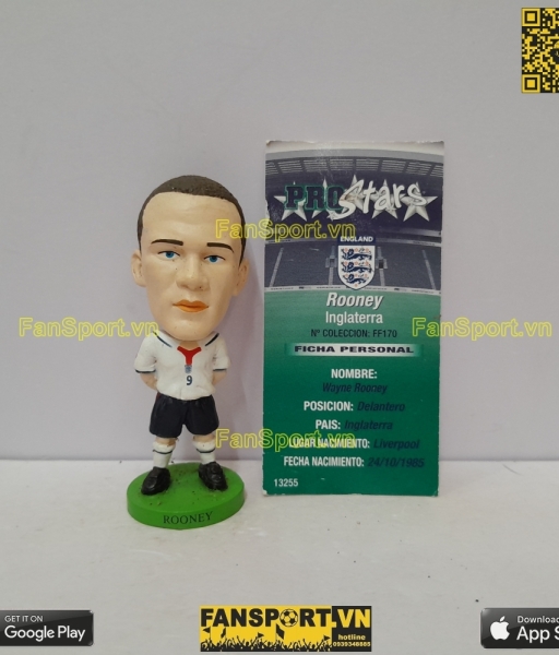 Tượng Rooney England 2003 2004 2005 home prostars fan favourites FF170