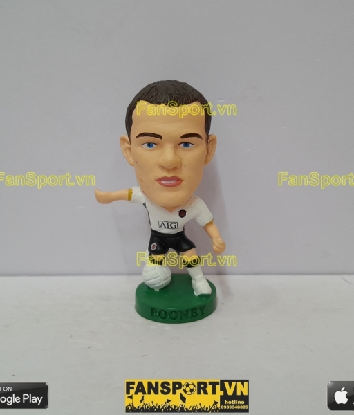 Tượng Rooney Manchester United 2006 2007 2008 white corinthian PRO1553