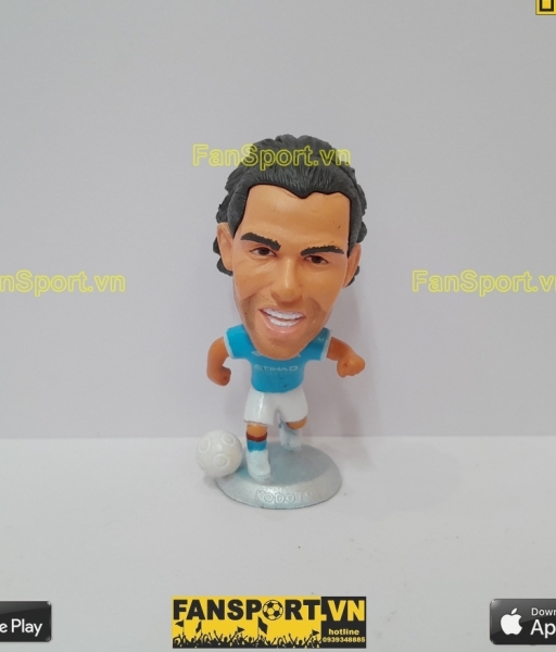 Tượng Carlos Tevez 32 Manchester City 2010-2011 home blue kodoto