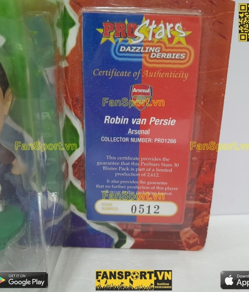Tượng Robin Van Persie 11 Arsenal 2005-2006 home corinthian PRO1266