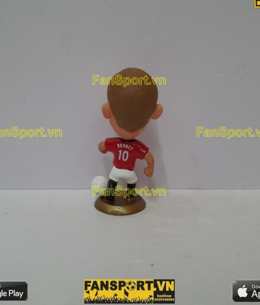 Tượng Wayne Rooney 10 Manchester United 2009-2010 home red kodoto ball