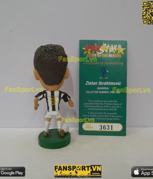 Tượng Zlatan Ibrahimovic 9 Juventus 2004-2005 home corinthian PRO1162