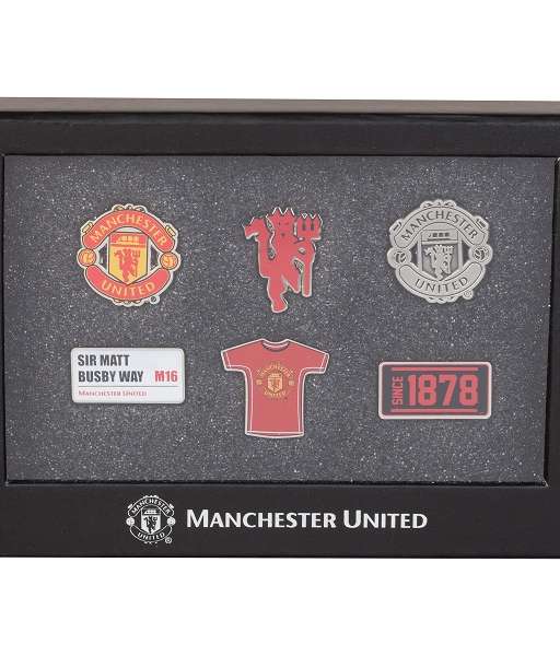 Bộ huy hiệu Manchester United 6 piece box set