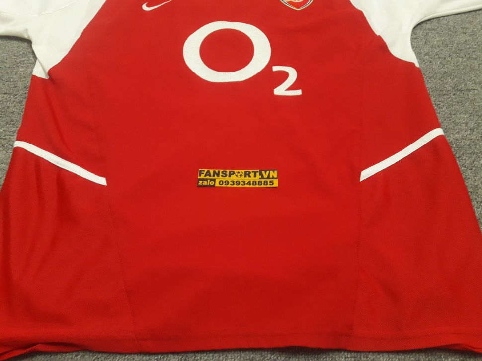 Áo đấu Dennis Bergkamp #10 Arsenal 2002-2004 home shirt jersey red