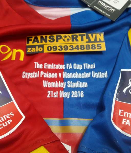 Áo đấu Crystal Palace Fa Cup Final 2016 home shirt jersey blue red