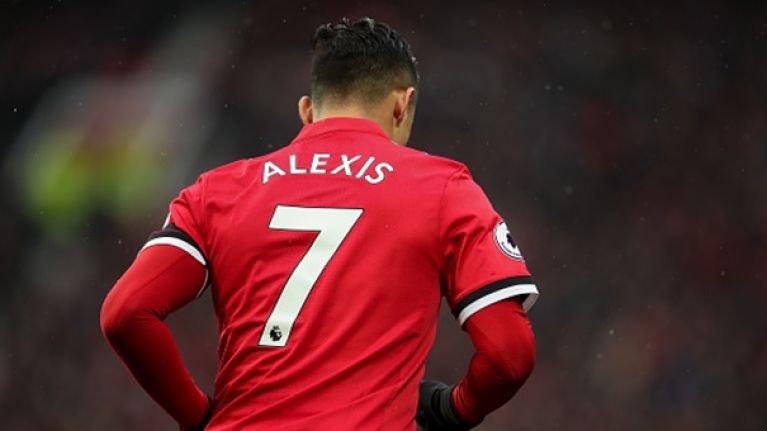 Áo đấu Alexis #7 Manchester United 2017-2018 home shirt jersey red