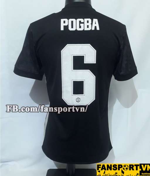 Áo đấu Pogba #6 Manchester United 2017-2018 home shirt jersey black