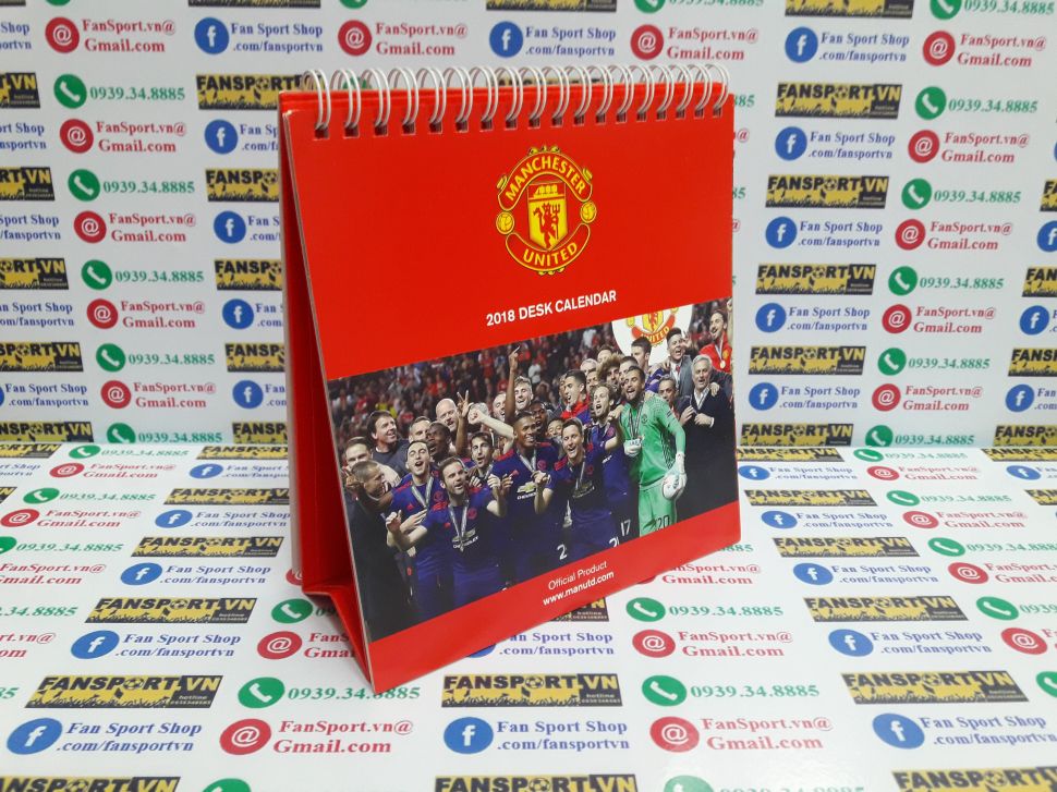 Lịch Manchester United 2018 calendar desk