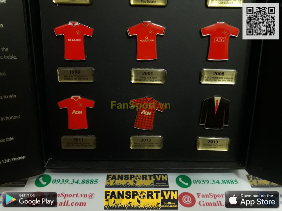 Badge 26 years Sir Alex Ferguson Manchester United box set shirt 1058