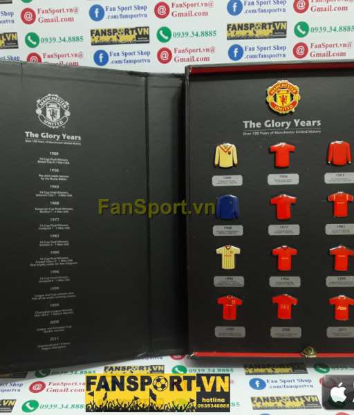 Badge The Glory Years Manchester United overs 100 year history box set