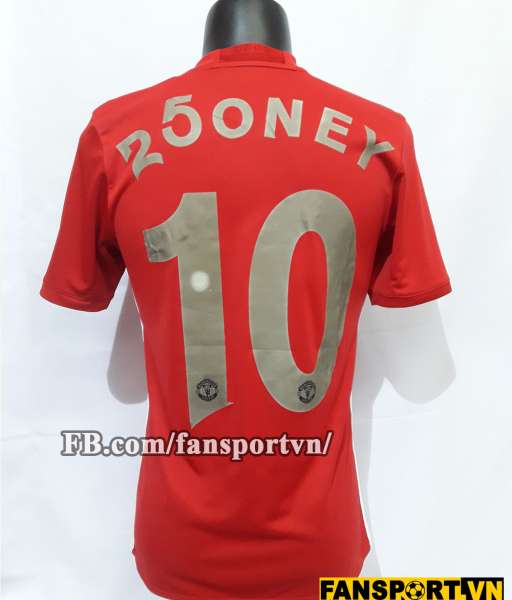 Áo đấu Manchester United Wayne Rooney 250 goals shirt home red