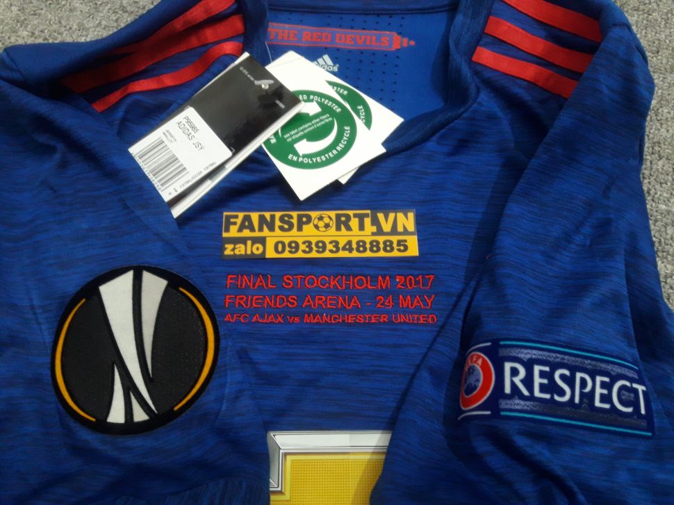 Áo đấu Pogba #6 Manchester United Europa League Final 2017 home shirt