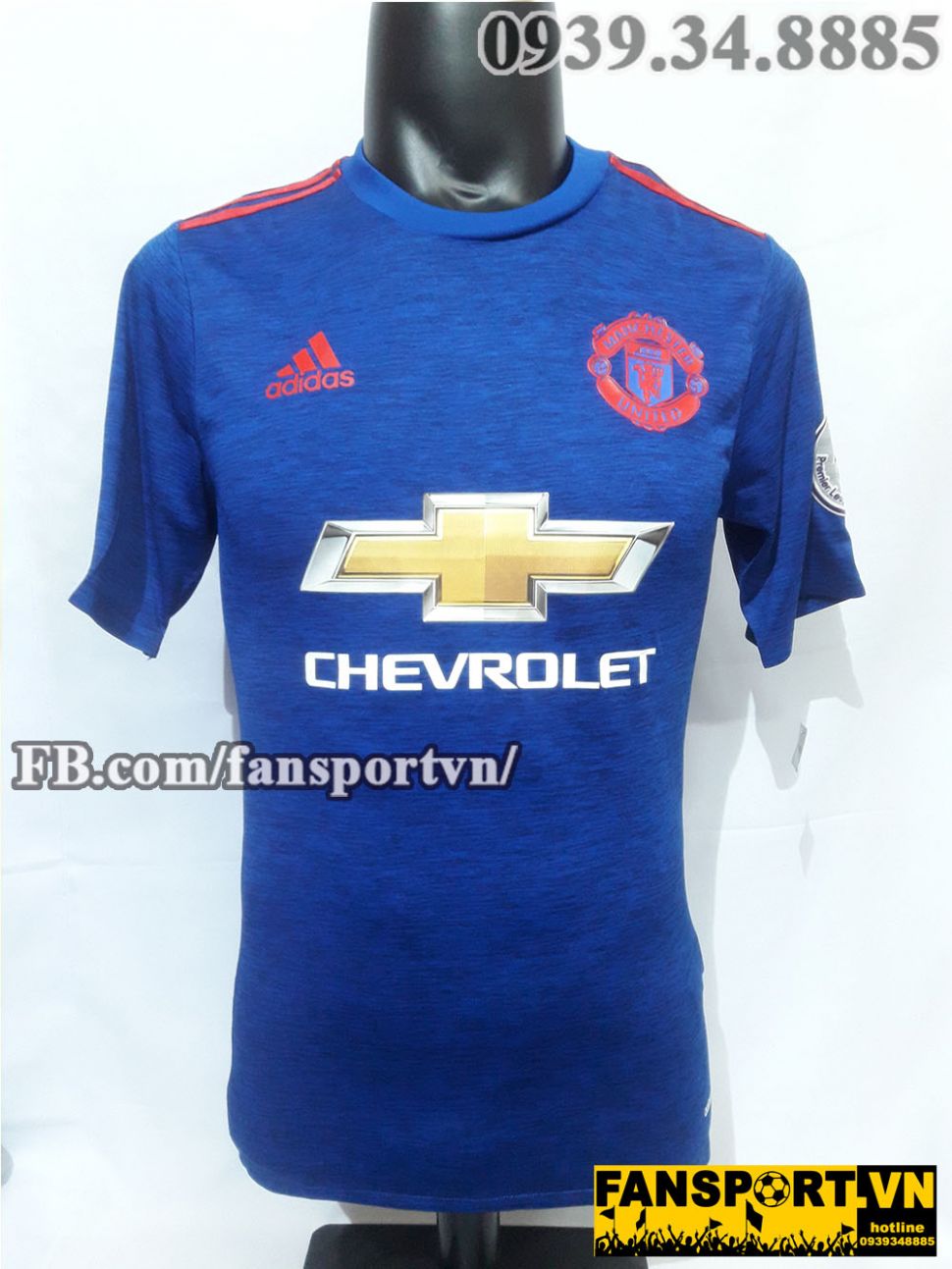 Áo đấu Martial #11 Manchester United 2016-2017 away shirt jersey blue