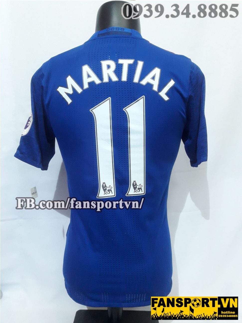 Áo đấu Martial #11 Manchester United 2016-2017 away shirt jersey blue