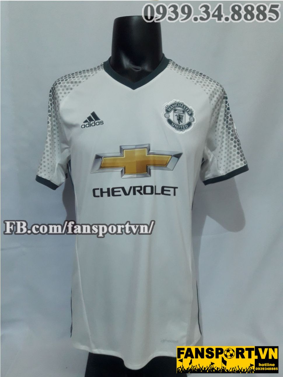 Áo đấu Memphis #7 Manchester United 2016-2017 third shirt jersey white
