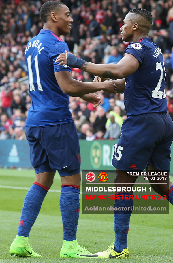 Áo đấu Martial #11 Manchester United 2016-2017 away shirt jersey blue