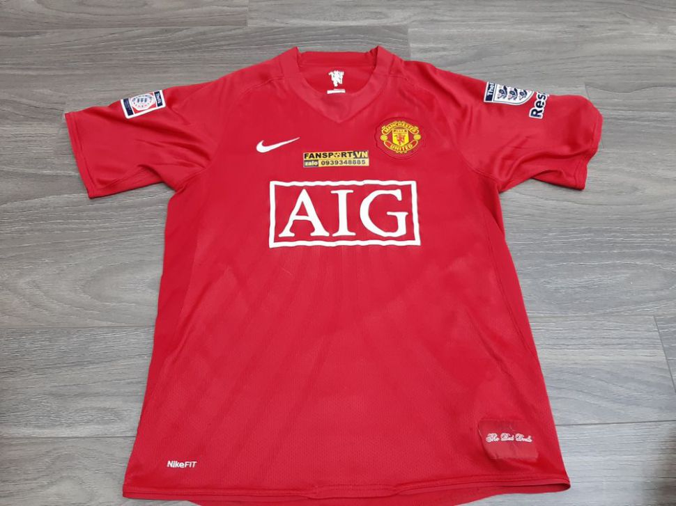 Áo Nani #17 Manchester Unied Community Shield 2008 shirt jersey red