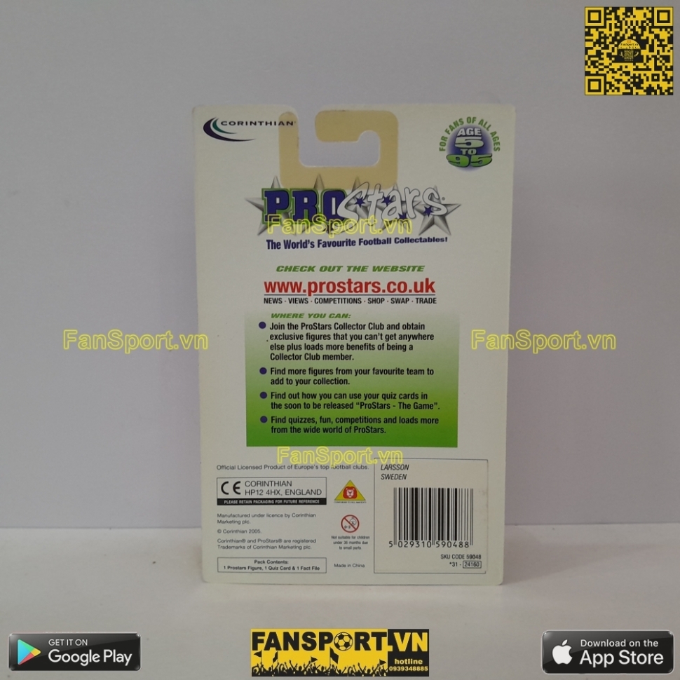 Tượng Larsson 11 Sweden 2004 2005 2006 home corinthian PR063 blister