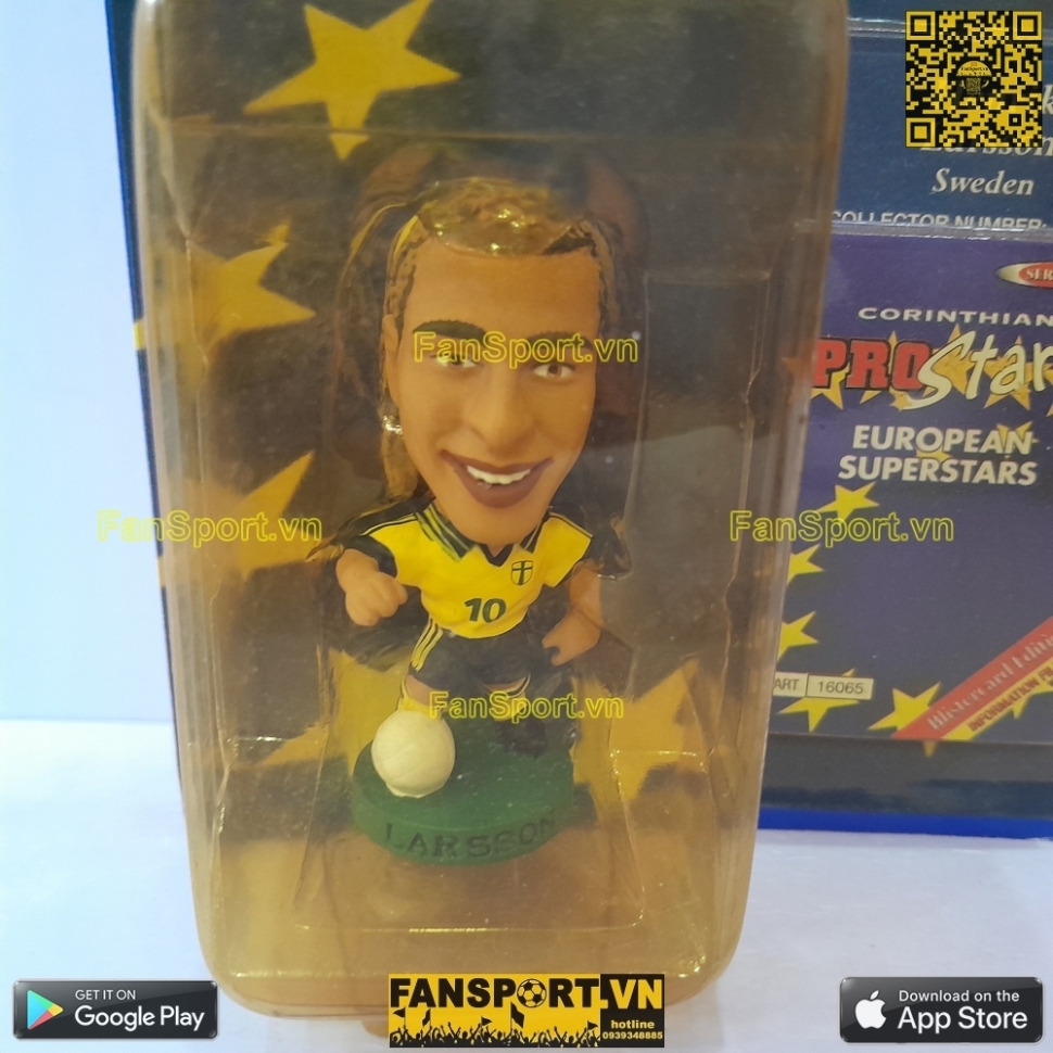 Tượng Henrik Larsson Sweden 1998-1999 home corinthian PRO238 blister