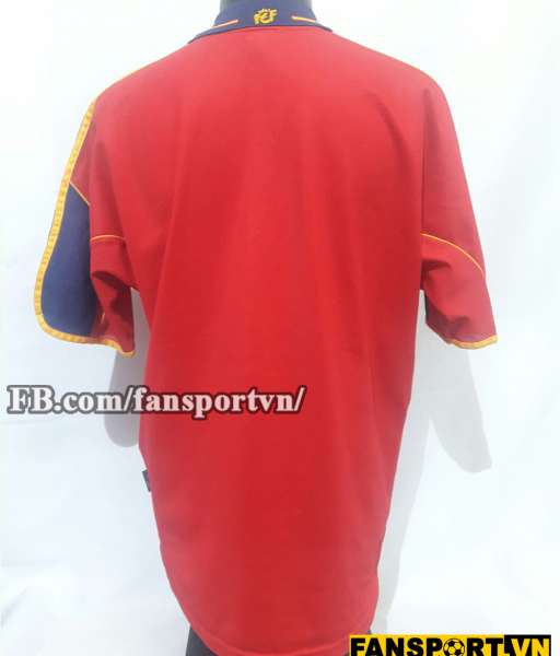 Áo đấu Spain 1999-2001 home shirt jersey red