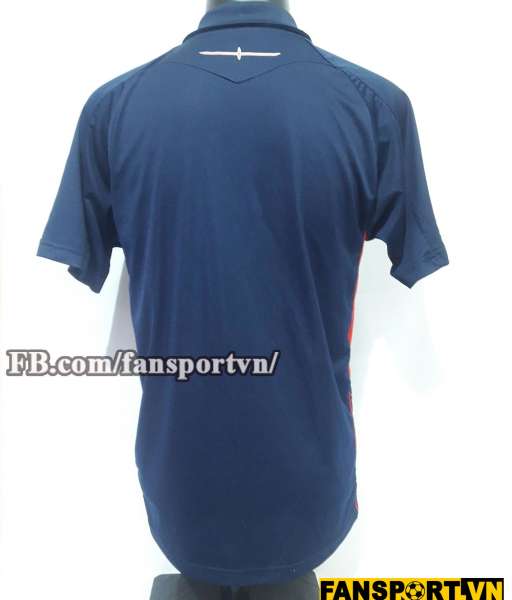 Áo polo England blue black shirt jersey
