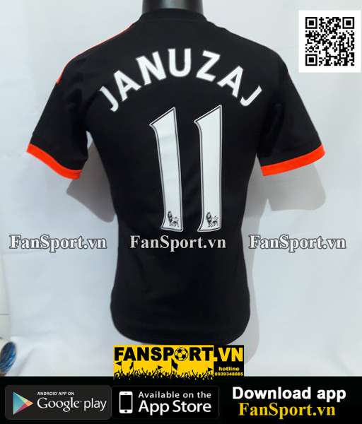 Áo đấu Januzaj 11 Manchester United 2015-2016 thir shirt jersey black