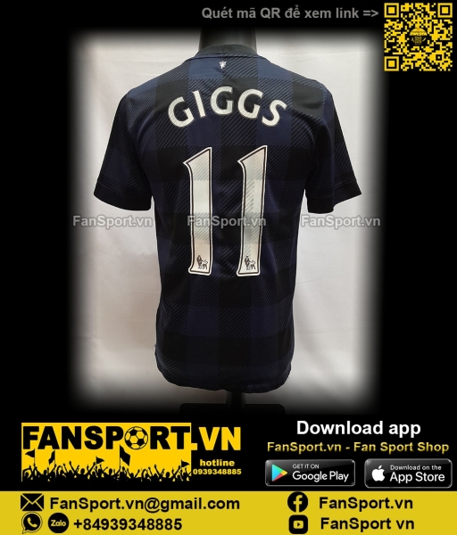 Áo đấu Giggs 11 Manchester United 2013-2014 away shirt jersey 532838