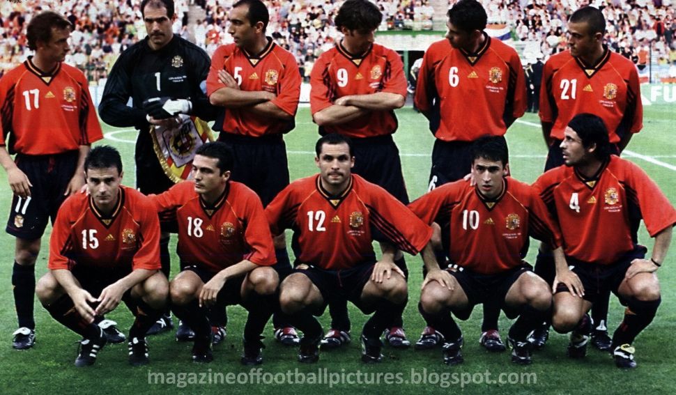 Áo đấu Spain 1998-1999 home shirt jersey red