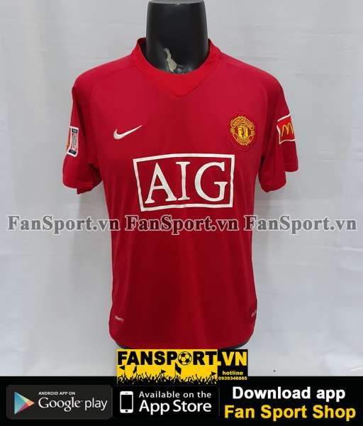 Áo Manchester United Community Shiled 2007 home shirt 2008-2009 jersey