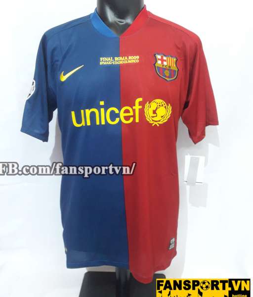 Áo đấu Messi #10 Barcelona Champion League Final 2009 home shirt