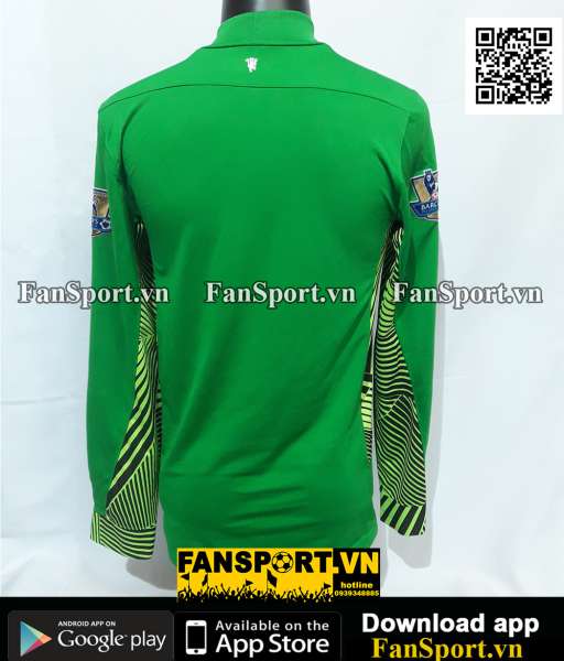 Áo thủ môn Manchester United 2011-2012 home goalkeeper green gk 423938